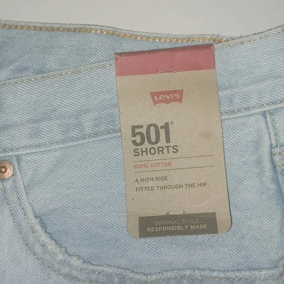 Levi's 501 Button-Fly Shorts Size-18W NWT - Picture 2 of 5